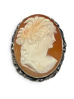 Spilla Mandile 1922 Donna Cammei  in Argento Conchiglia 2MSPCM35.10.26